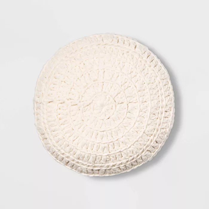 Round Hand Crochet Throw Pillow - Opalhouse™ | Target