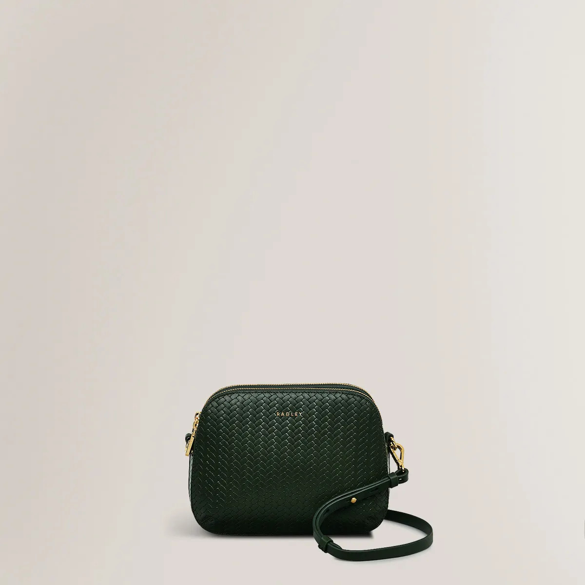 Racing Green Handbag | Dukes Place Icon Weave Emboss AW24 | Radley | Radley London US