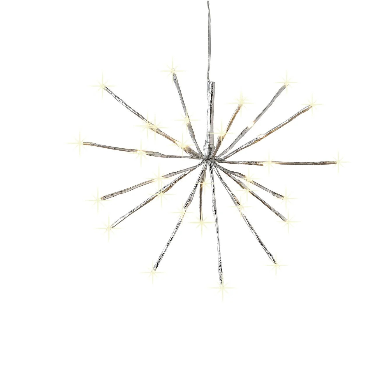Indoor/Outdoor Light-Up Mini Starburst Christmas Decoration with 32 LED Lights, Warm White, by Ho... | Walmart (US)