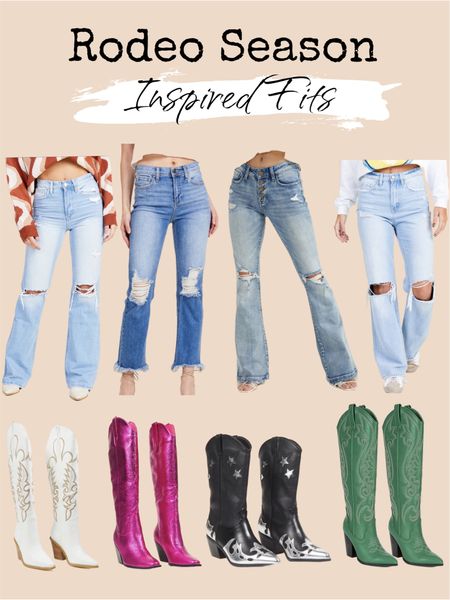 Rodeo Fashion | Rodeo Looks | Rodeo Season | Cowgirl Boots | Jeans | Cowgirl | Western Fashion | Western Style 

#LTKshoecrush #LTKstyletip #LTKcurves
