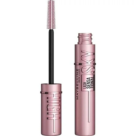 Maybelline Lash Sensational Sky High Washable Mascara Makeup Volumizing Lengthening Defining Curling Multiplying Buildable Formula True Brown 1 Count | Walmart (US)