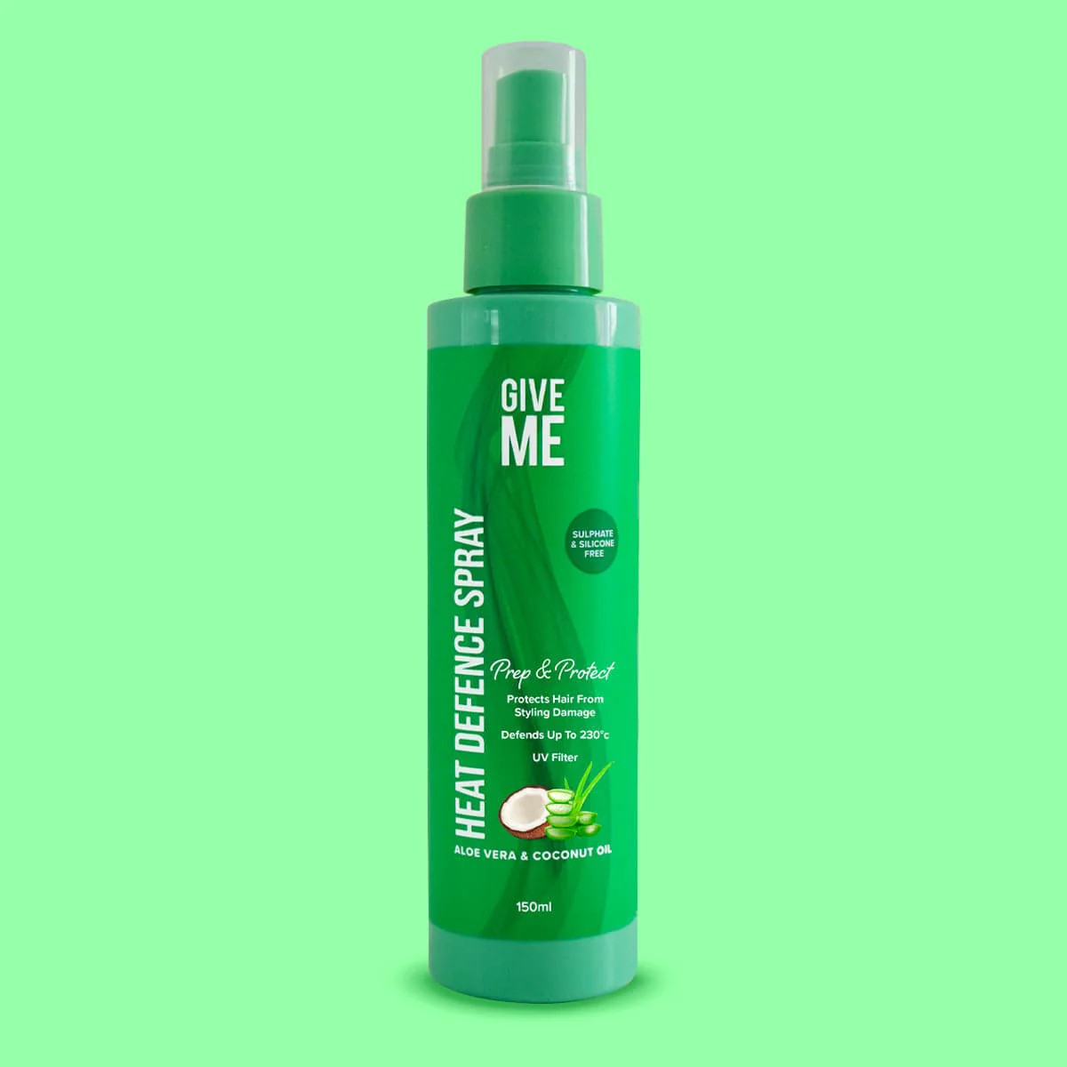Heat Defence Spray - Aloe Vera & Coconut Oil | Give Me Cosmetics