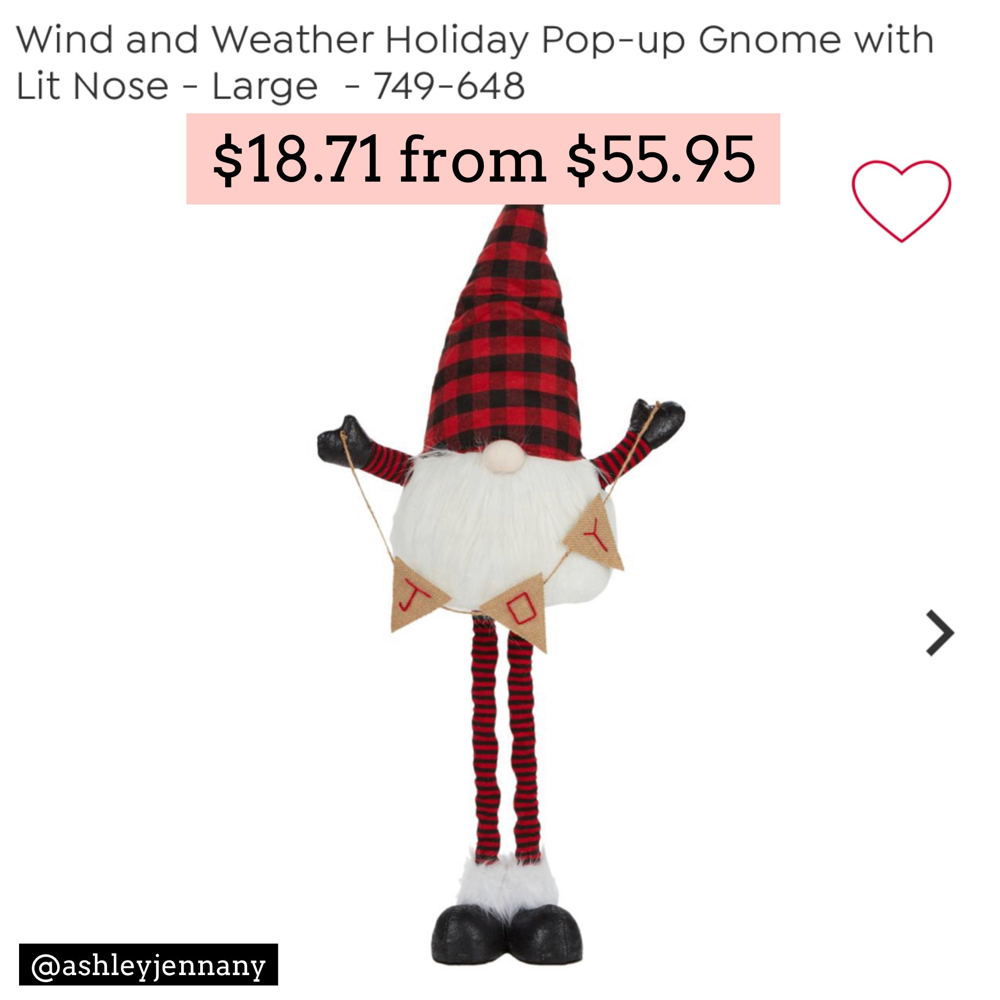 Gnome. Holiday decor 

#LTKHoliday #LTKsalealert #LTKunder50
