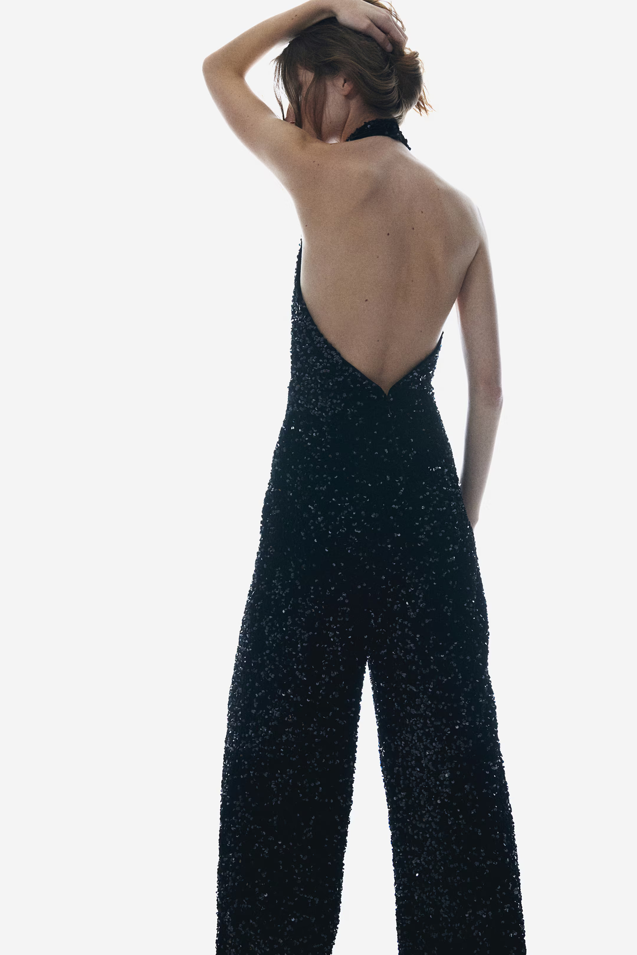 Sequined Halterneck Jumpsuit | H&M (US + CA)