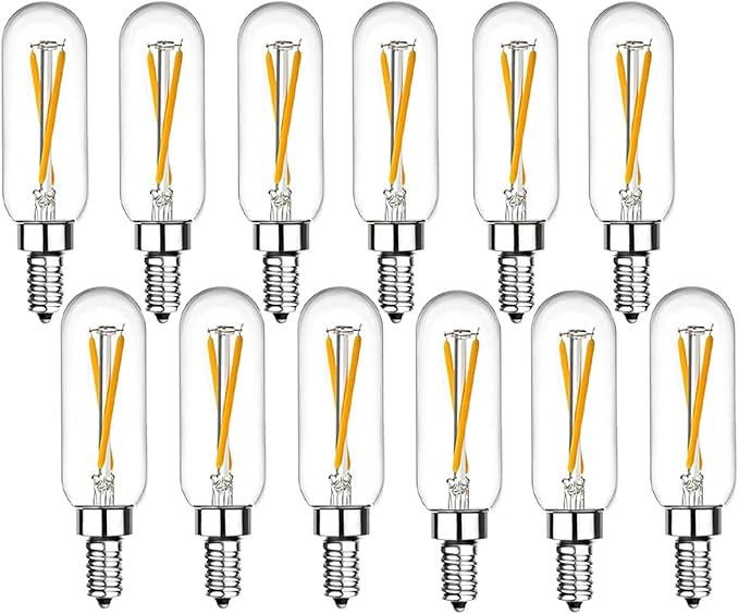 Dimmable T6 LED Bulbs 25W Candelabra Bulbs 3000K Soft White, Clear Vintage 2W E12 LED Filament Ed... | Amazon (US)