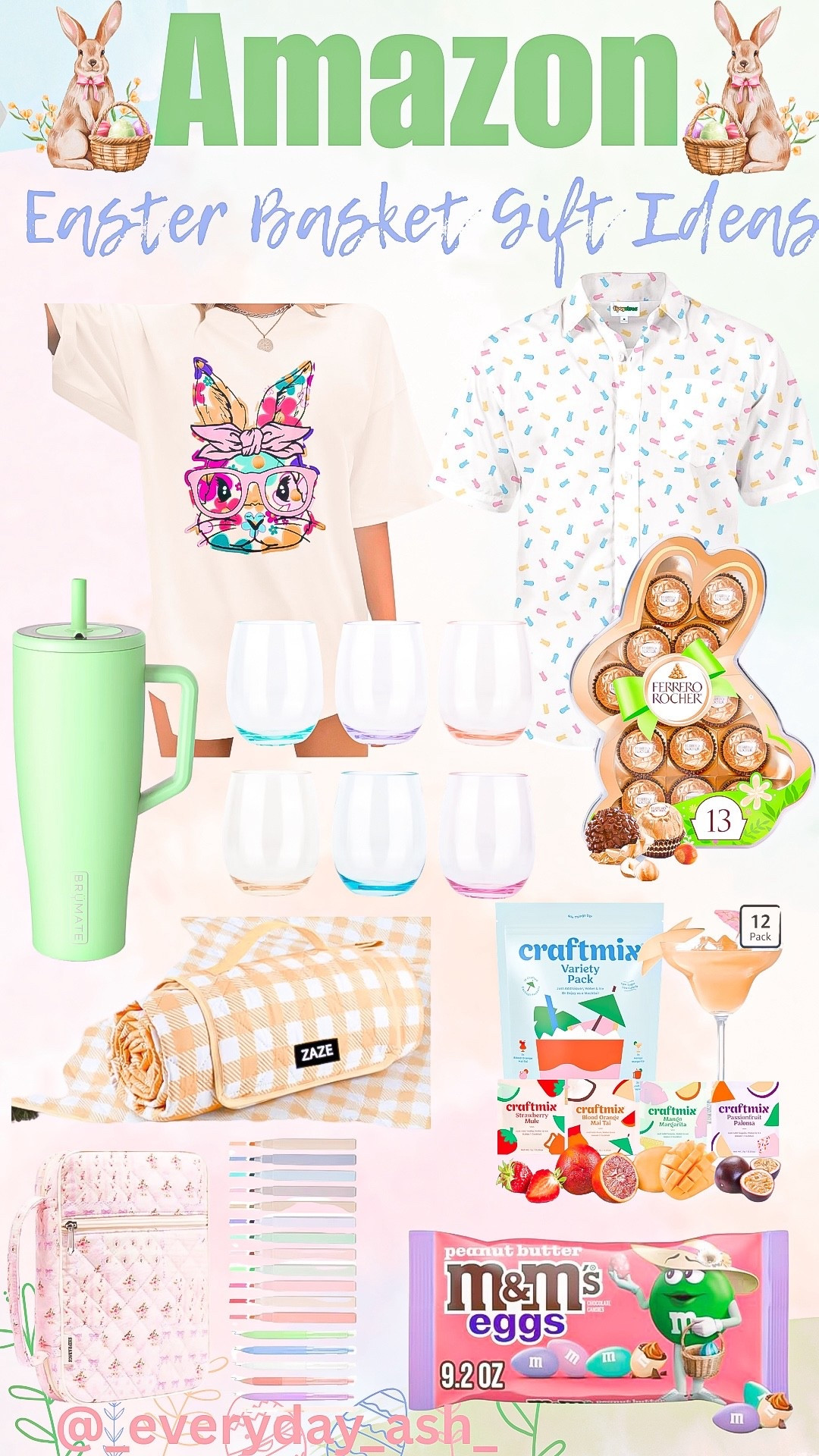 Amazon // Easter gift ideas 🩵💗

Gifts for her, gifts for him, water bottle,  bible cover, picnic blanket, cocktails, candy, Amazon gifts 

#LTKHome #LTKMens #LTKselfcare