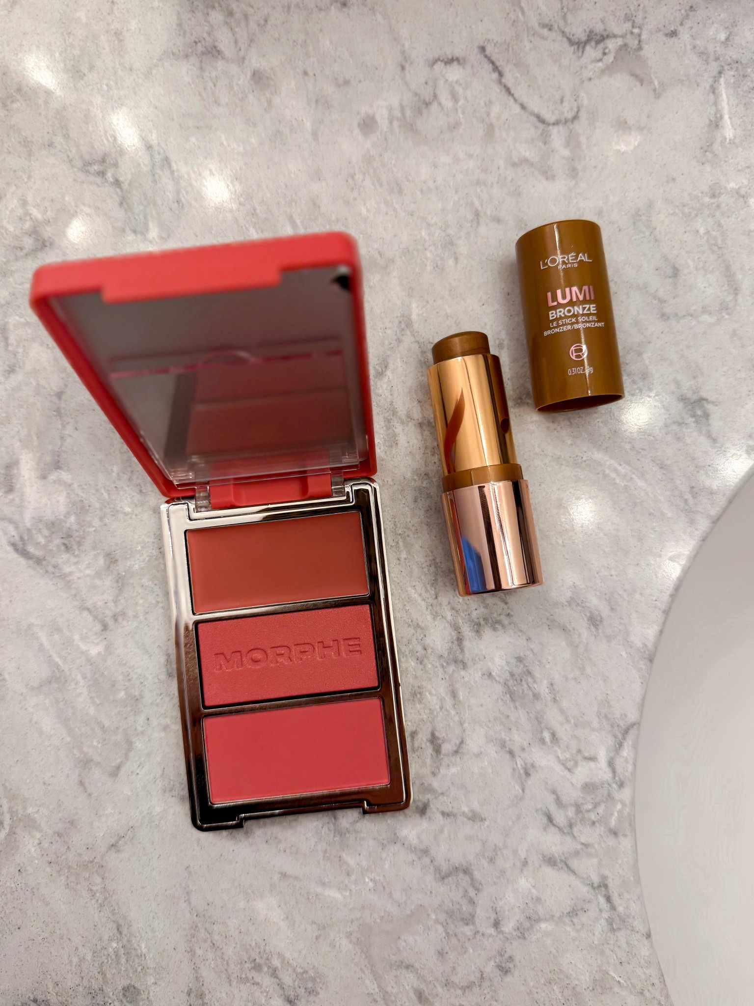 Love this bronzer & blush combo
Lumi bronzer stick: toasted sunlight
Morphe Blush trio: blind date 

#LTKBeauty