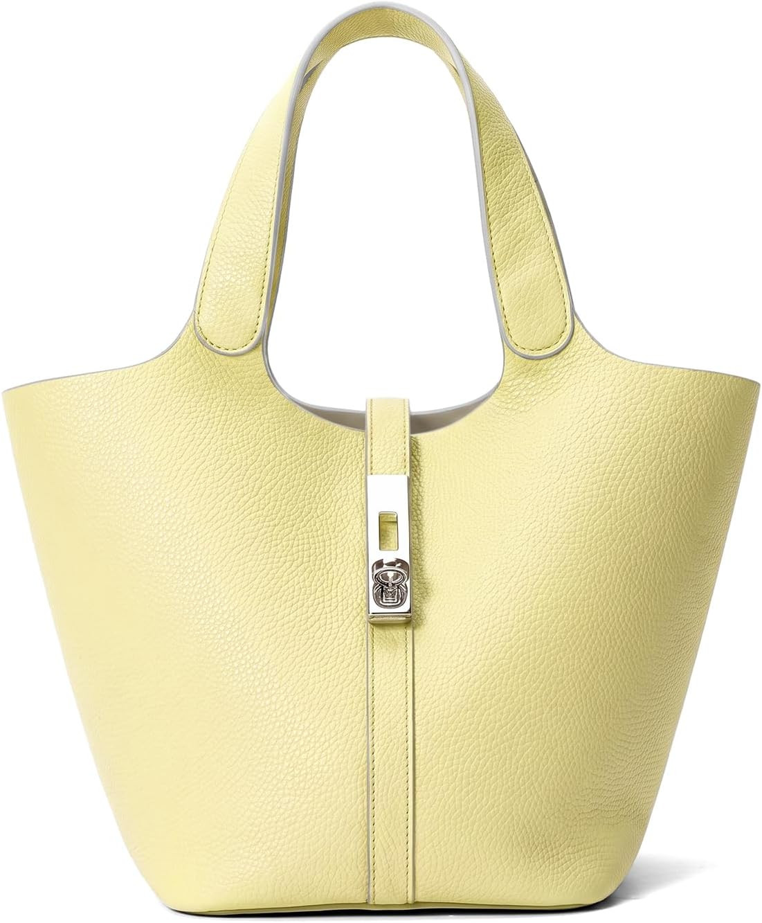 Tote Bag for Women Vegan Leather Bucket Purse for Women Top Handle Handbag Shoulder Bag with Detachable Small Purse | Amazon (US)