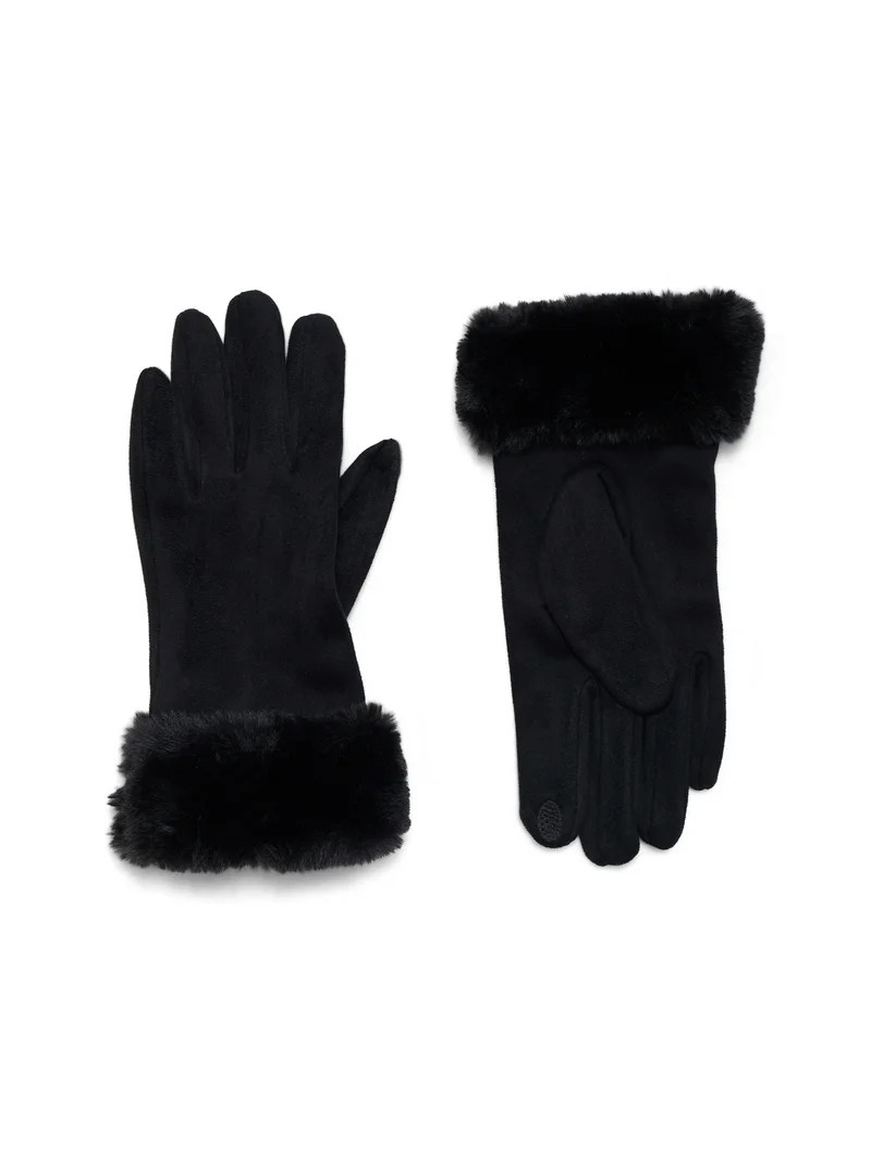 Time and Tru Faux Suede Gloves | Walmart (US)