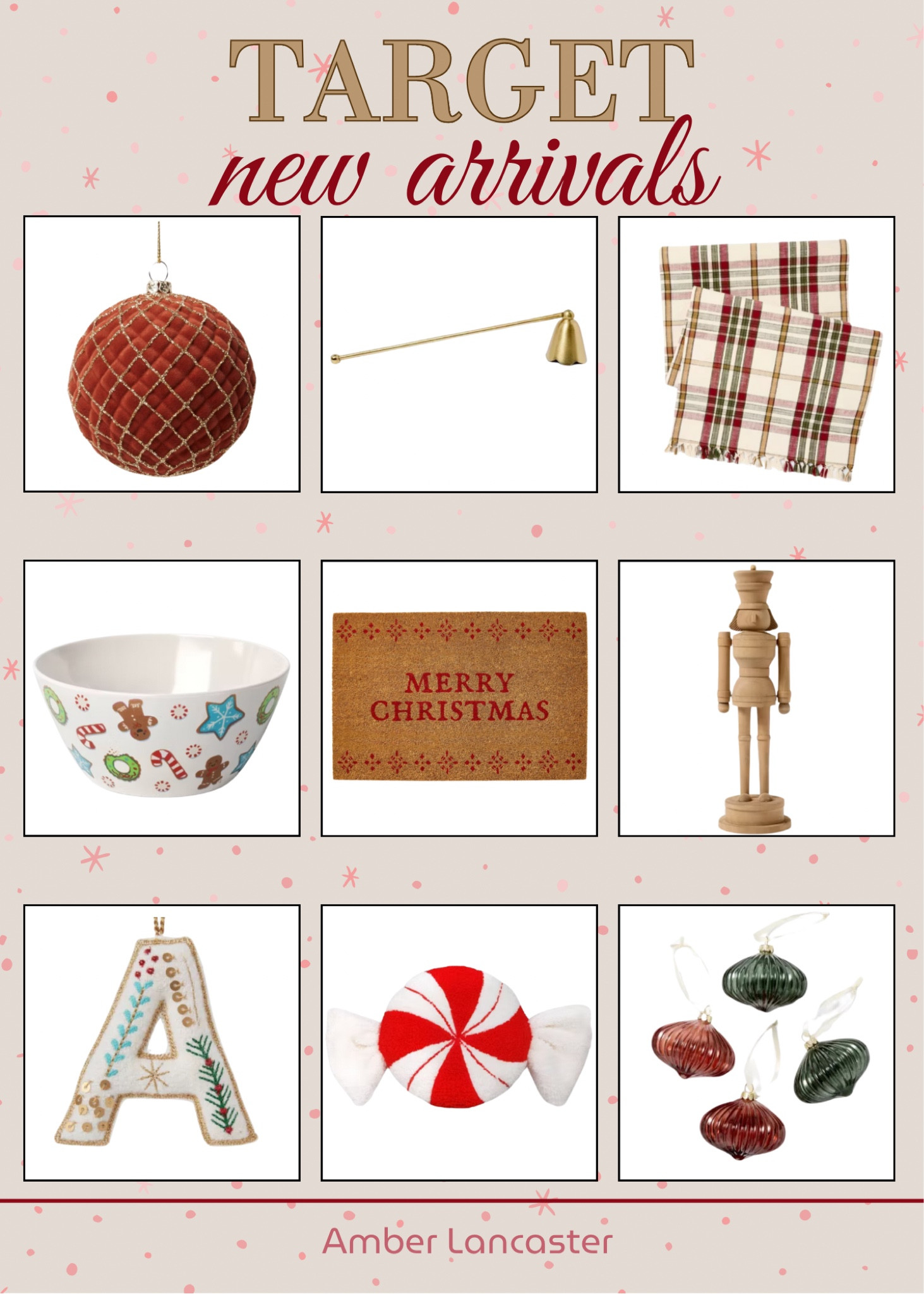 New arrivals at Target 😍 my most recent order all linked!! | 
target, target new arrivals, target arrivals, target home, target holiday, target christmas, christmas decor, holiday finds, home decor, home finds, christmas doormat, table runner, nutcracker, ornaments, peppermint pillow. 


#LTKHoliday #LTKHome #LTKSeasonal