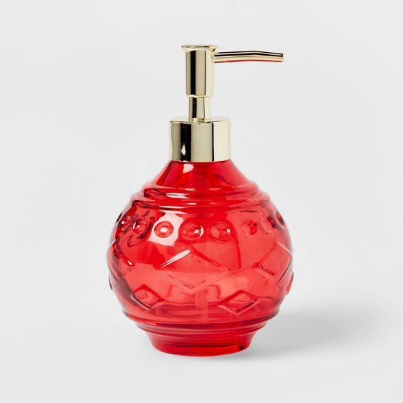 Ornament Glass Soap Pump Red - Threshold™ | Target