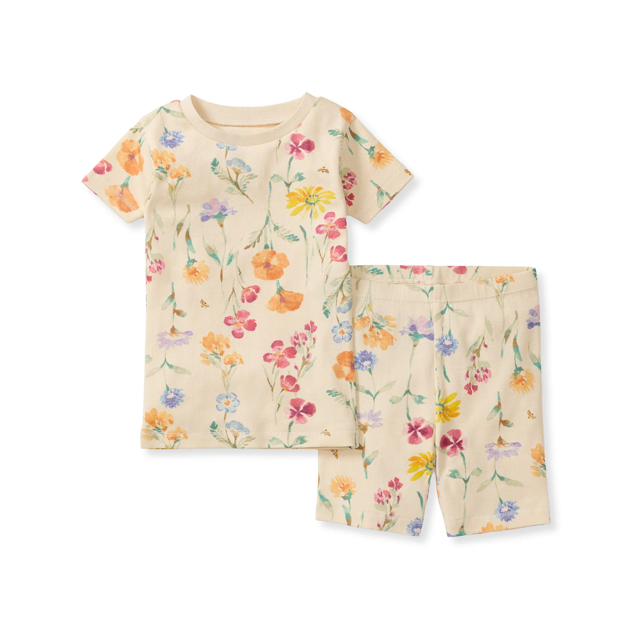 Wildflowers Organic Cotton Two-Piece Pajamas | Burts Bees Baby