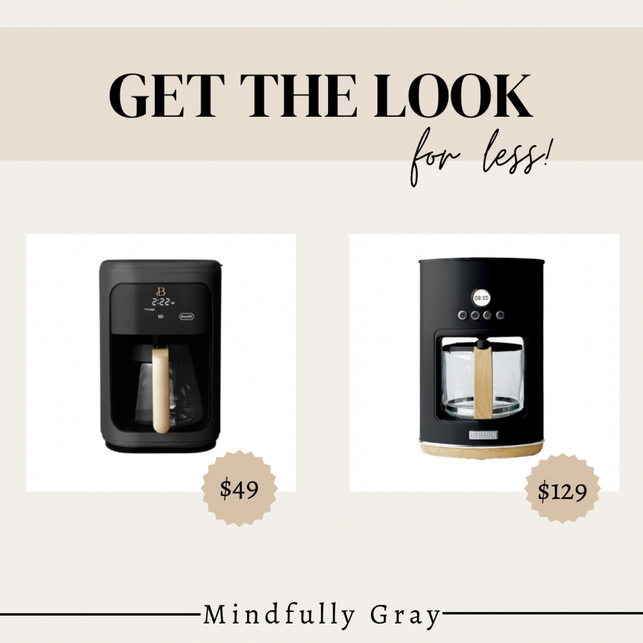 Get the moon for less! Black retro coffee maker! 