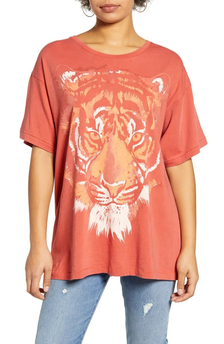 Oversized Tiger Graphic Tee | Nordstrom