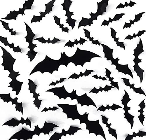 Joy Bang Halloween Bats for Wall Halloween 3D Bats Decoration Plastic Halloween Bats Stickers Hal... | Amazon (US)