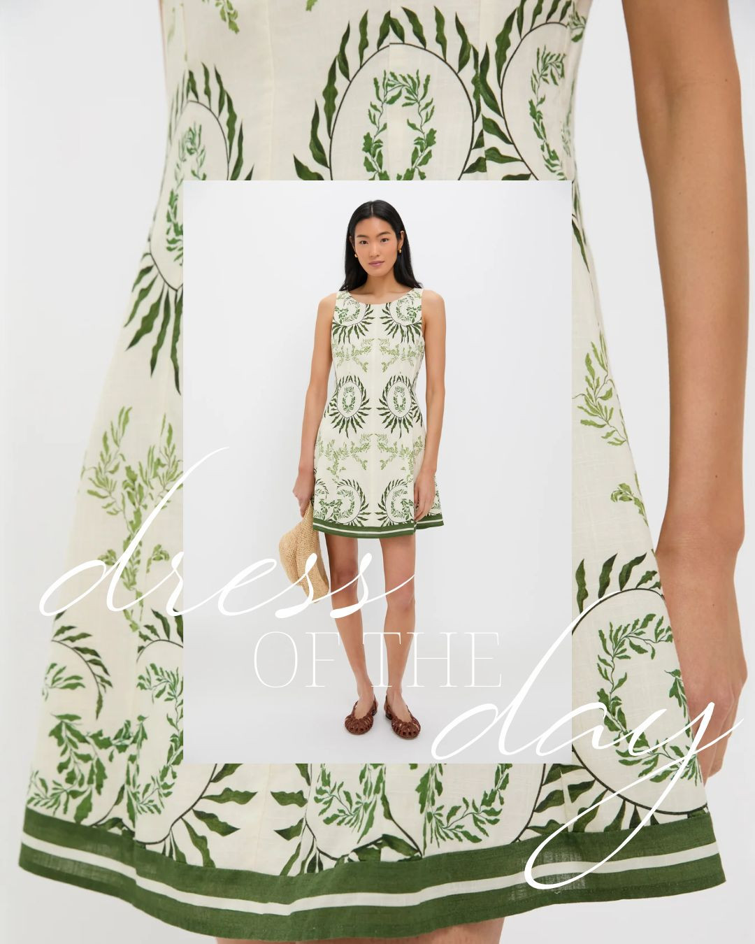 This sleeveless green and white mini dress is the perfect piece for your fall-to-resort wardrobe. Lightweight, flattering, and effortlessly chic — ideal for vacation, brunch, or a casual day out. Pair with woven flats and a straw clutch for that timeless, elevated look.

mini dress, green and white dress, sleeveless dress, resort wear, vacation dress, fall transition outfit, linen dress 

 #LTKStyleTip #LTKBeauty