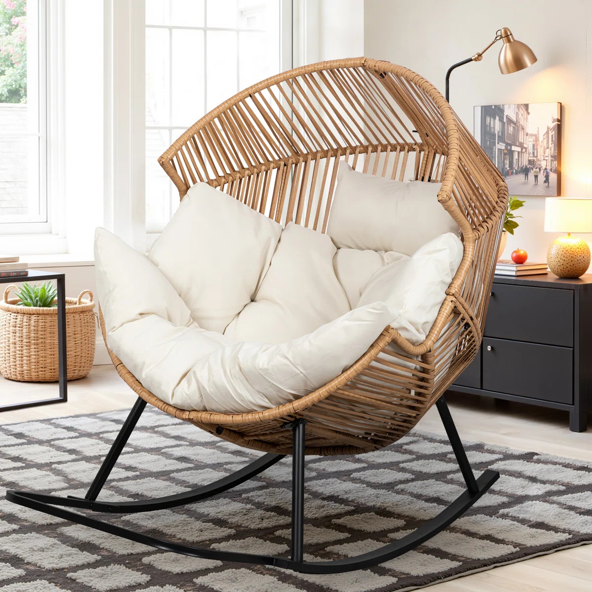 Rocking Egg Chair with Cushion | Wayfair North America