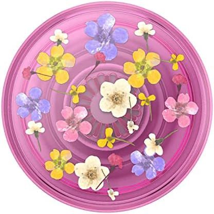 PopSockets PopGrip - Expanding Stand and Grip with Swappable Top - Translucent Pink Ditsy Floral | Amazon (US)
