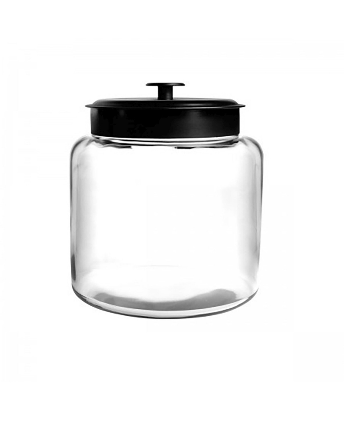Anchor Hocking Glass 96-Oz. Metal-Lid Montana Jar - Clear/black | Macy's