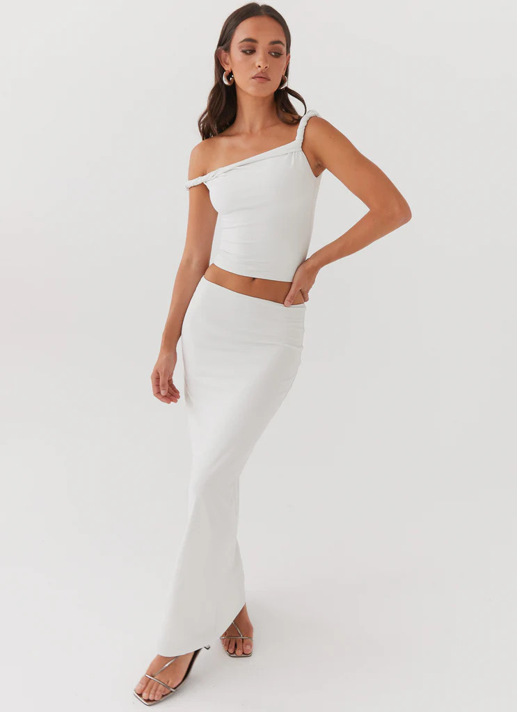 Solace Soul Maxi Skirt - Ivory | Peppermayo (Global)