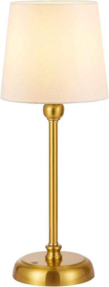 Small Cordless Table Lamp Touch Control, 6000mAh Battery Powered, Low Battery Reminder, Bedside N... | Amazon (US)