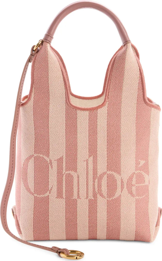 Mini Stripy Jacquard Stripe Crossbody Tote | Nordstrom