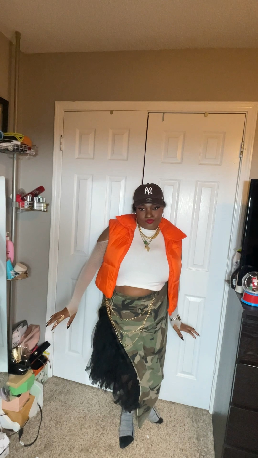 Day 16/30 I love a good New York feeling fit with a twist. Y’all know the drill the fishnet top is homemade out of fishnet tights and the shirt is from target before the boycott but I will link similar. Also, my boots are no longer made in brown, but I linked the shorter version and brown from the same brand.

#LTKFindsUnder100 #LTKMidsize #LTKootd