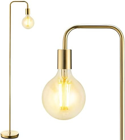 Floor Lamp, Industrial Floor Lamp, 63 Inch Standing Lamp, E26 Socket, On/Off Footswitch, Whole Me... | Amazon (US)