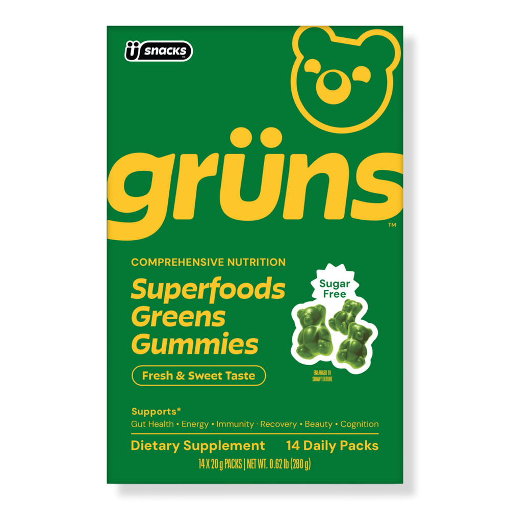 Gruns Adults Sugar Free Superfood Greens Multivitamin Gummies | Ulta