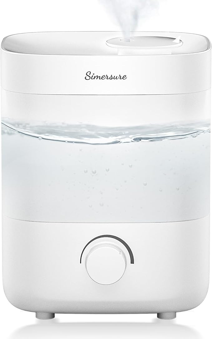 Top Fill Humidifier, 2L Water Tank for Bedroom, 28H Long Lasting New White Air Humidifier for Lar... | Amazon (US)