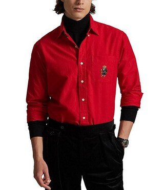 Classic Fit Polo Bear Oxford Long Sleeve Woven Shirt | Dillard's