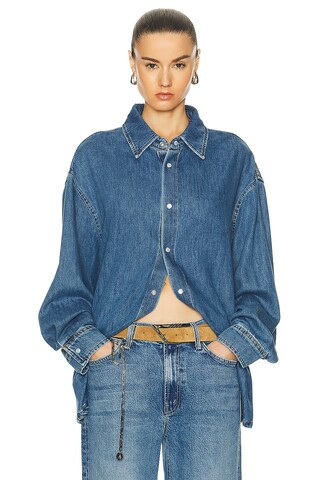 DARKPARK Keanu Shirt in Light Wash | FWRD | FWRD 