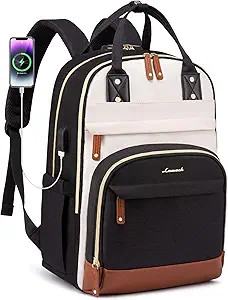 LOVEVOOK Laptop Backpack for Women, Fits 15.6 Inch Laptop Bag, Fashion Travel Work Anti-theft Bag... | Amazon (US)