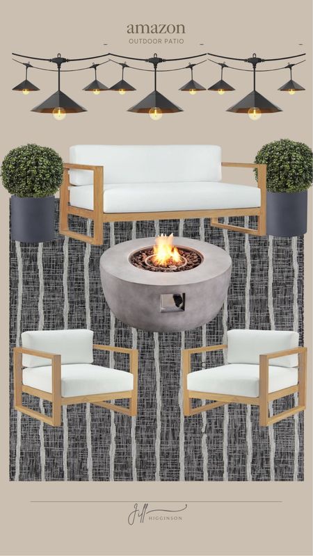 Amazon outdoor patio! 

Fire pit, outdoor furniture, couch, chair, plants, rug 

#LTKSeasonal #LTKfindsunder100 #LTKhome