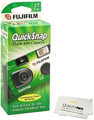 Fujifilm QuickSnap Flash 400 Disposable 35mm Camera (1 Pack) Bonus Hand Strap + Quality Photo Mic... | Amazon (US)