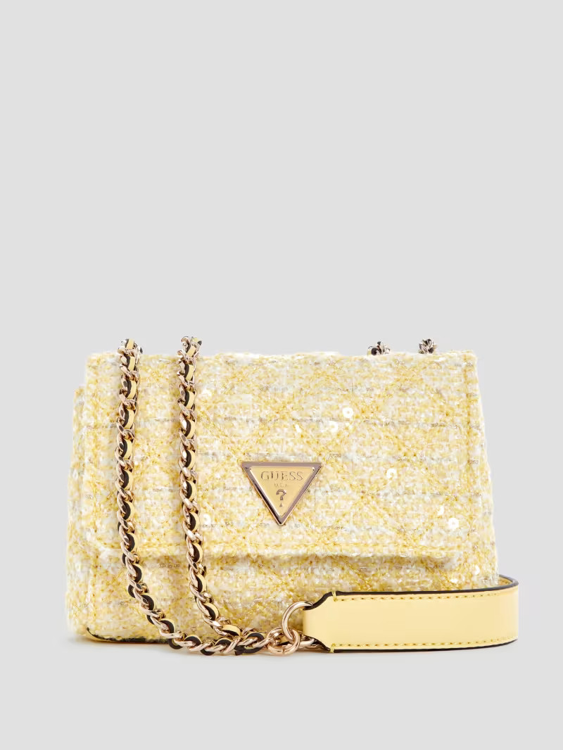 Giully Tweed Mini Convertible Bag | Guess US | Guess (US)
