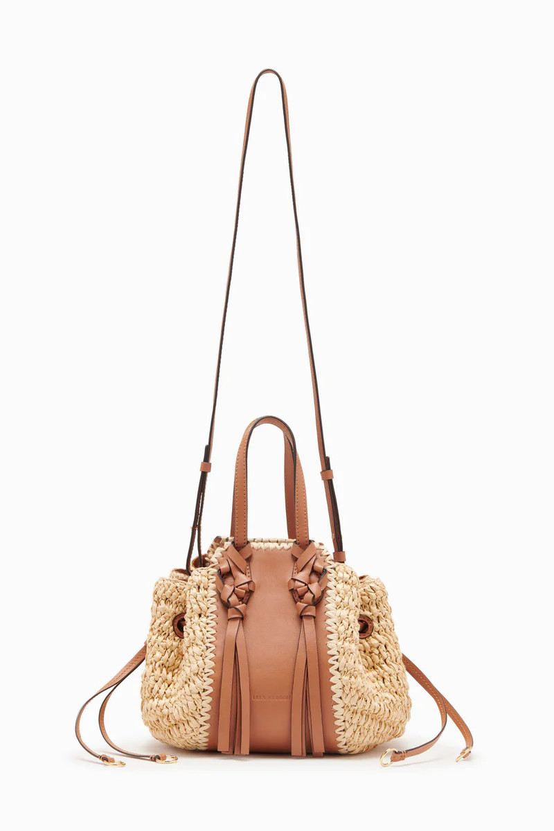 Raffia and Leather Crossbody Handbag | Ulla Johnson