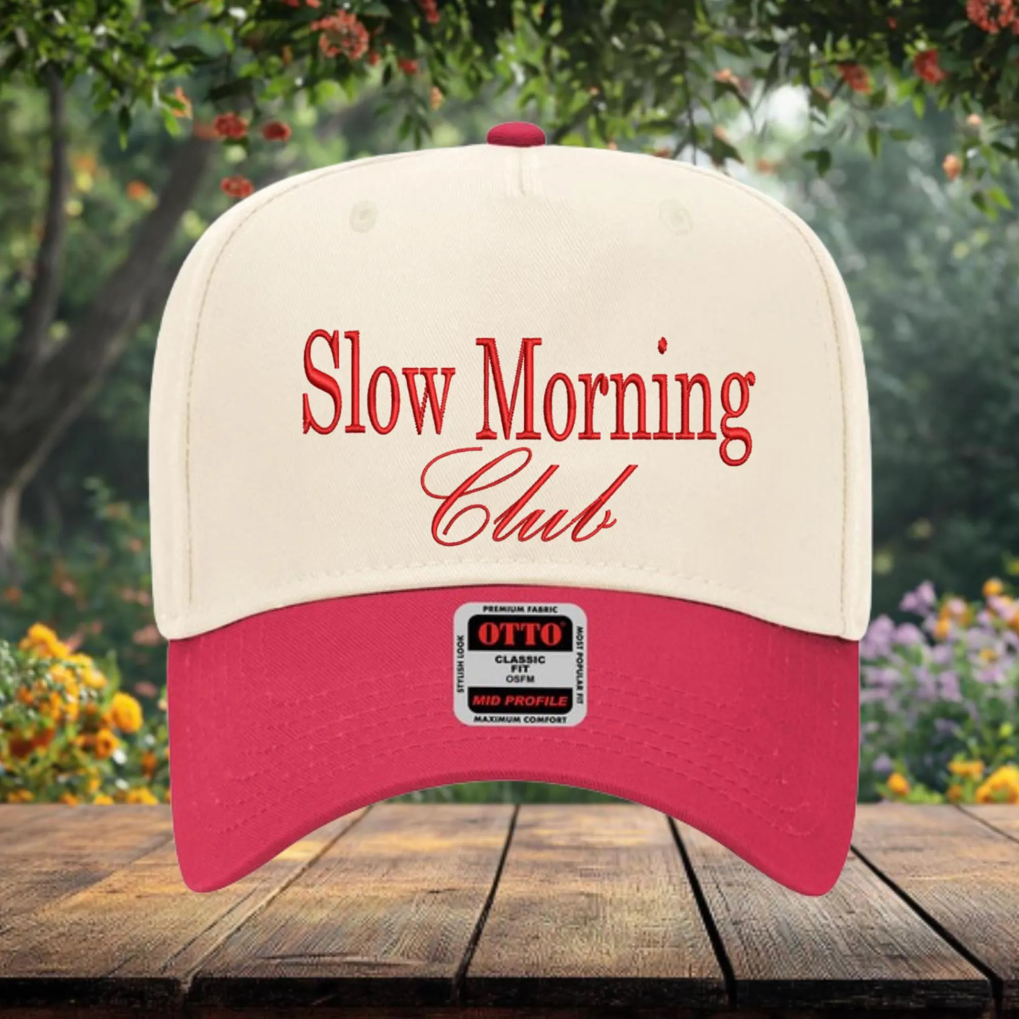 Slow Morning Club Hat, Embroidered Coffee Lover Cap, Cozy Lifestyle Gift | Etsy (US)