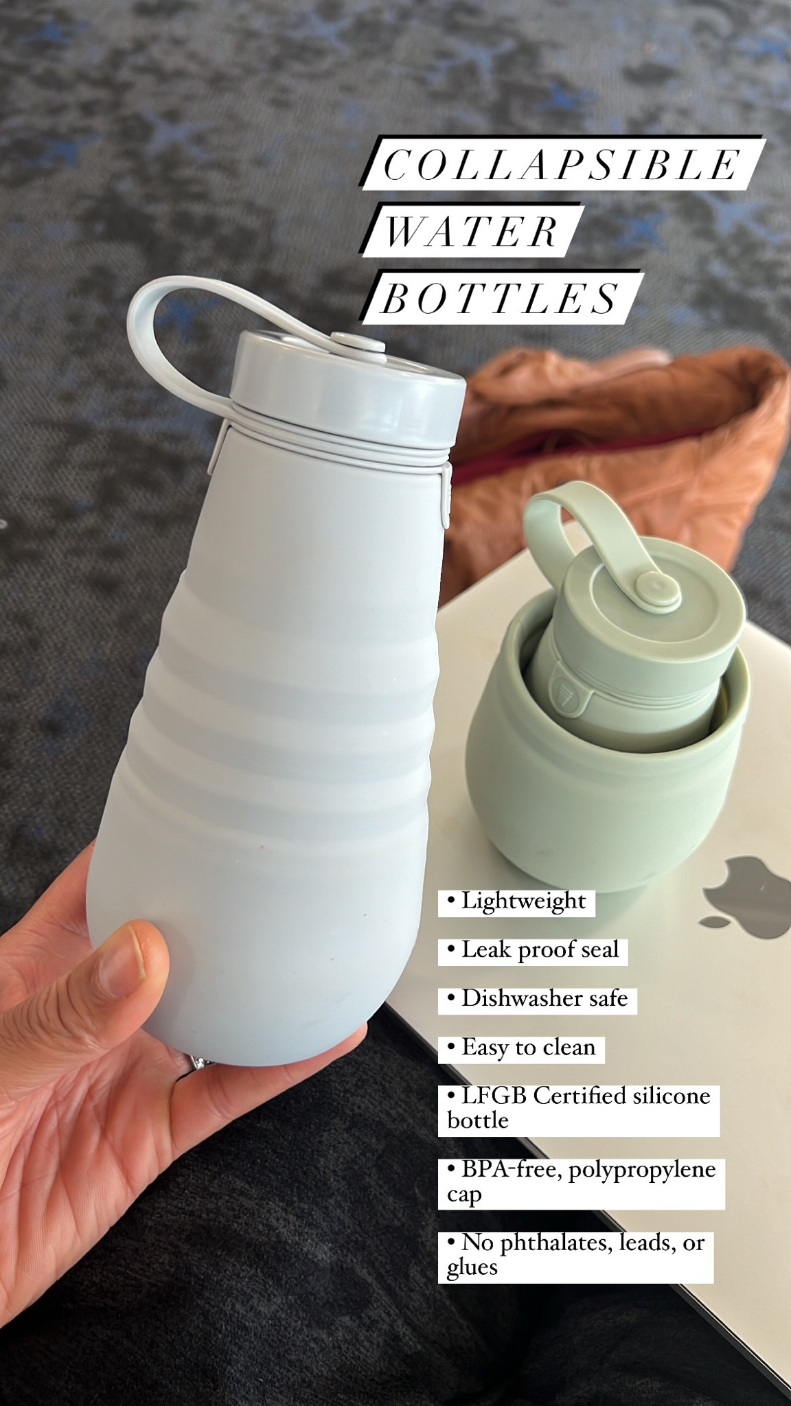 Love these 20 of collapsible water bottles for travel!! Loop the cap around a bag or strap to go hands free!!!

Smaller sizes avail for kids too!!



#LTKtravel #LTKkids