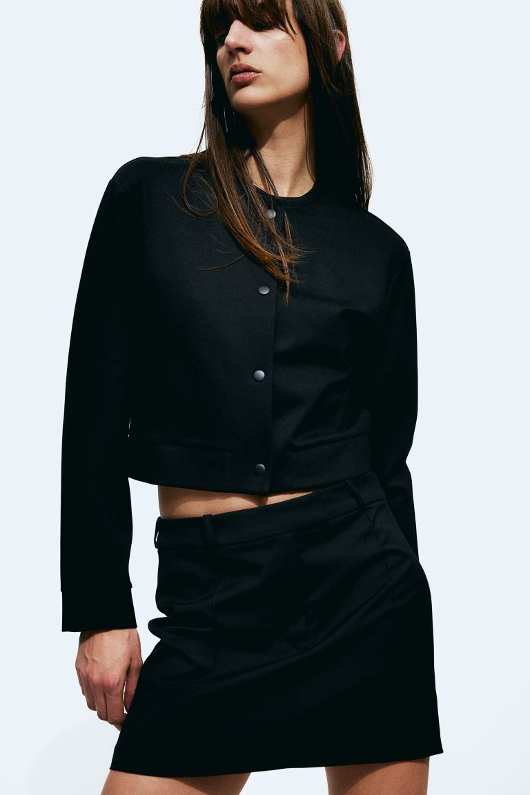 Bomber-style jersey cardigan | H&M (UK, MY, IN, SG, PH, TW, HK)