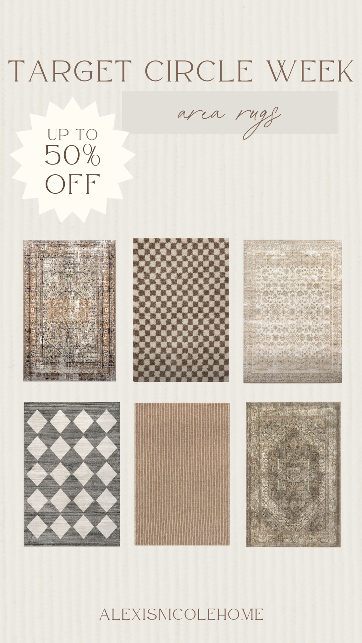 Up to 50% off of area rugs during Target Circle week 😳 run! 

#LTKSaleAlert #LTKFindsUnder100 #LTKHome