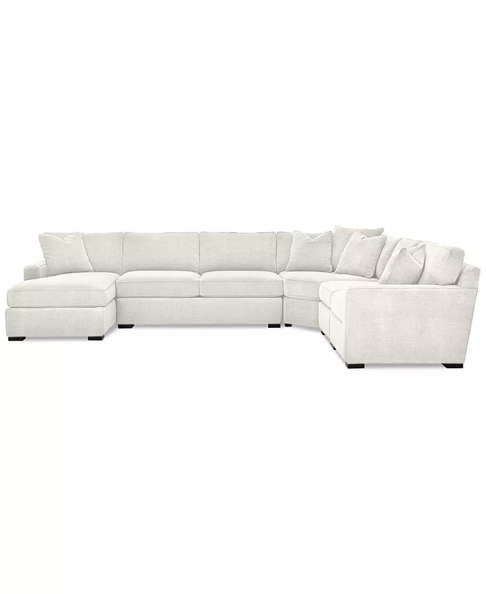 Radley 5-Piece Fabric Chaise Sectional Sofa, Created for Macy's | Macys (US)