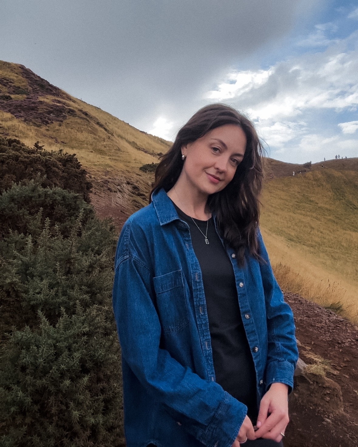 Fall outfit🤍

Women’s outfit ideas inspo denim shirt black dress casual Pinterest girl travel Scotland 

#LTKtravel #LTKstyletip