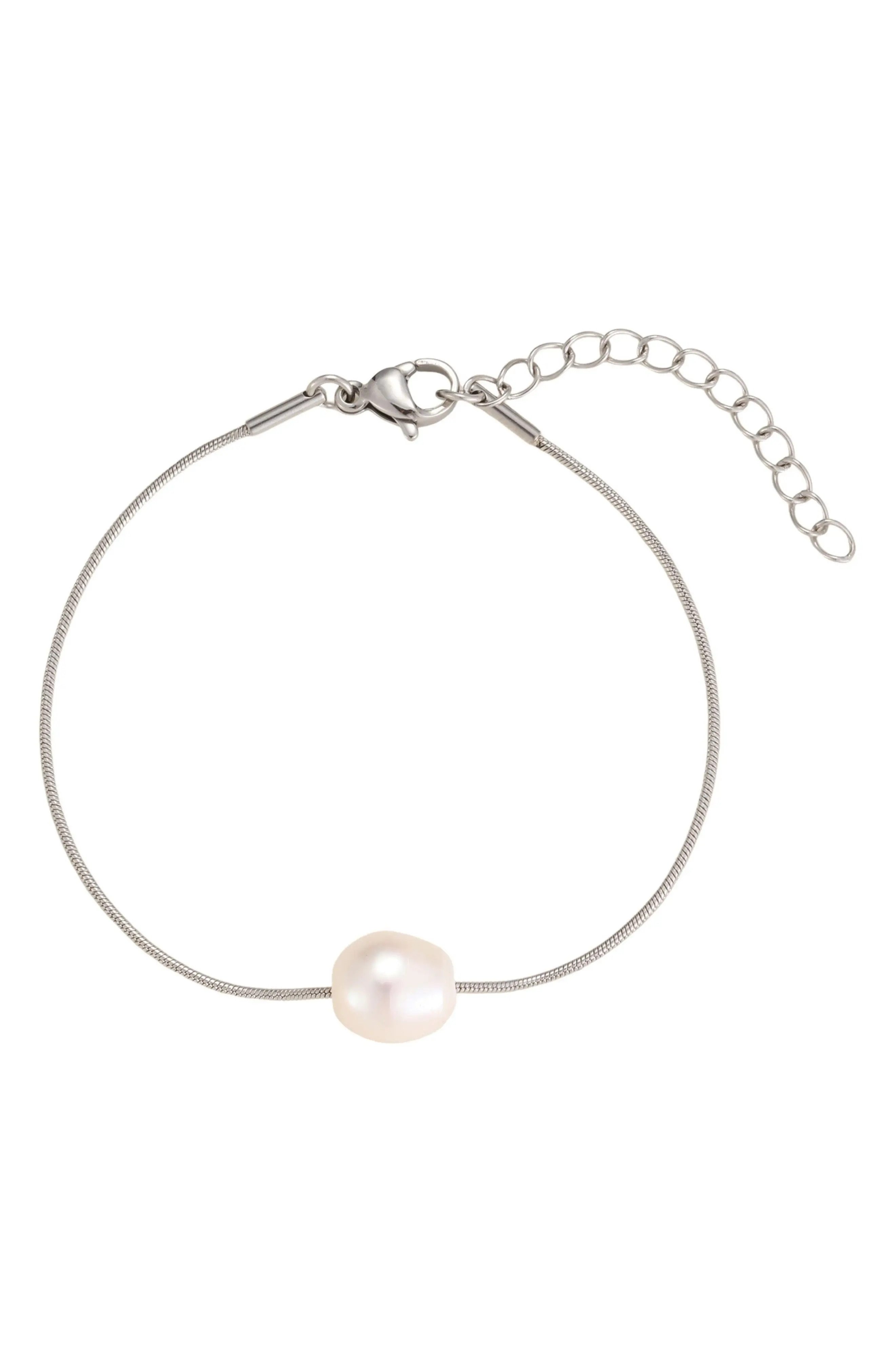 Adornia Freshwater Pearl Snake Chain Bracelet (Women) | Nordstromrack | Nordstrom Rack