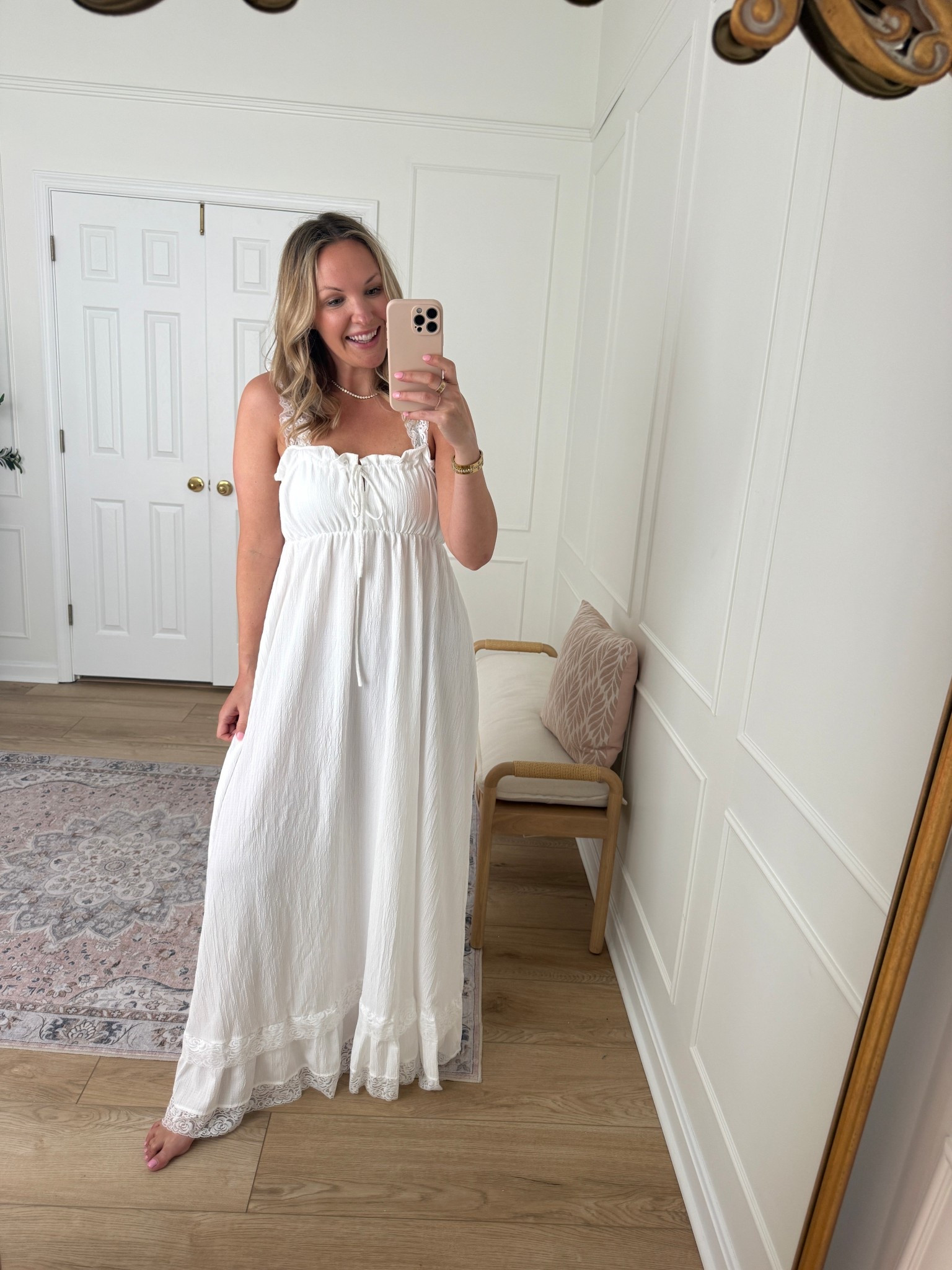 Love this maxi dress for beach family photos - wearing a med 