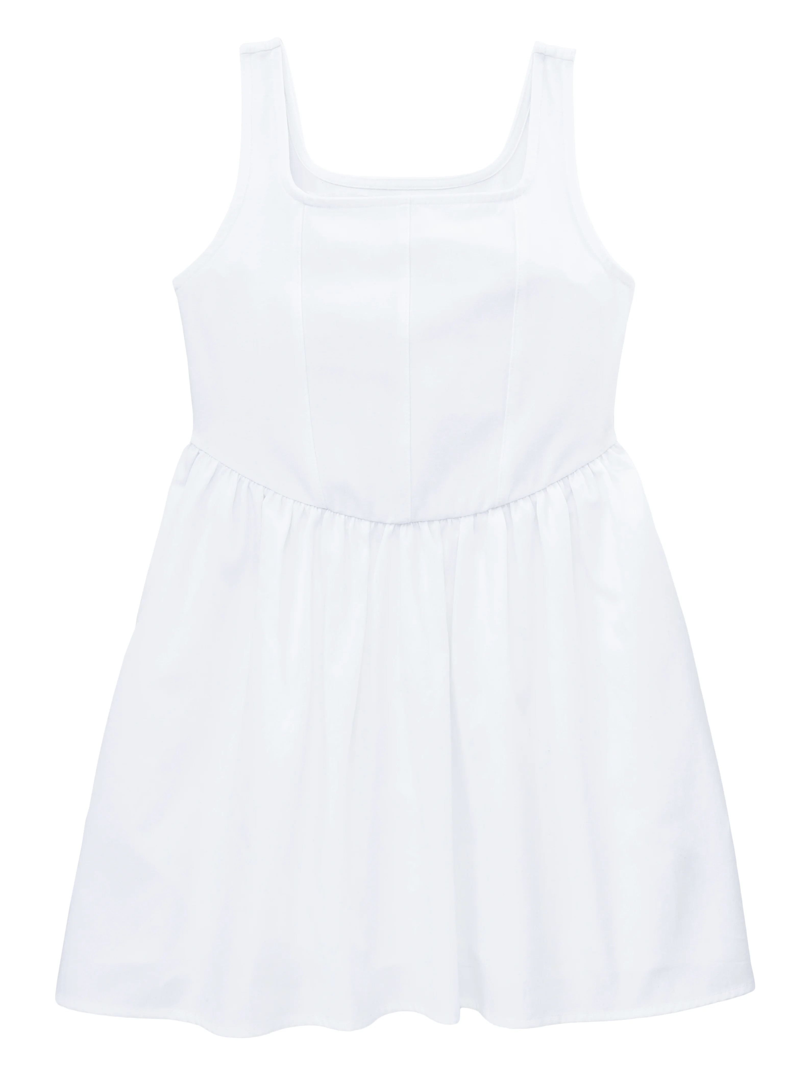 Weekend Academy Girls Square Neck Sleeveless Corset Dress, Sizes 4-18 | Walmart (US)