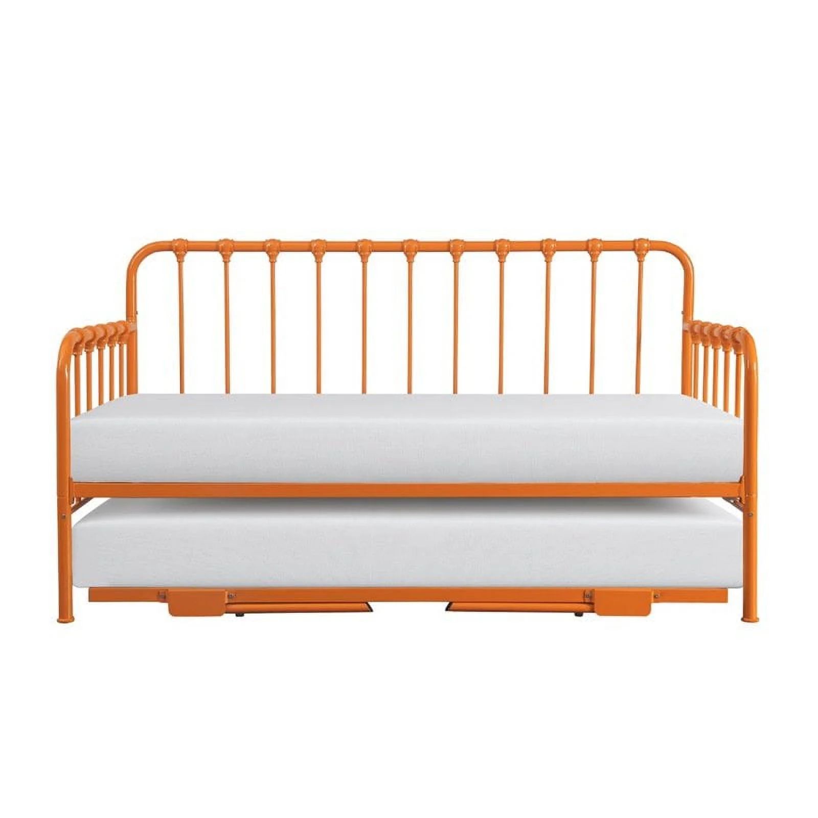 Lexicon Constance Metal Daybed with Trundle in Orange - Walmart.com | Walmart (US)