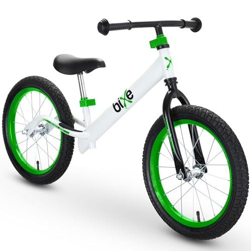 Bixe Balance Bike - 16" (40.6 cm) Big Kids' Training Bikes - Kids Balance Bike Designed for Children Ages 4 to 9 - No Pedal Push Bicycle for Boys or Girls - Green | Amazon (US)