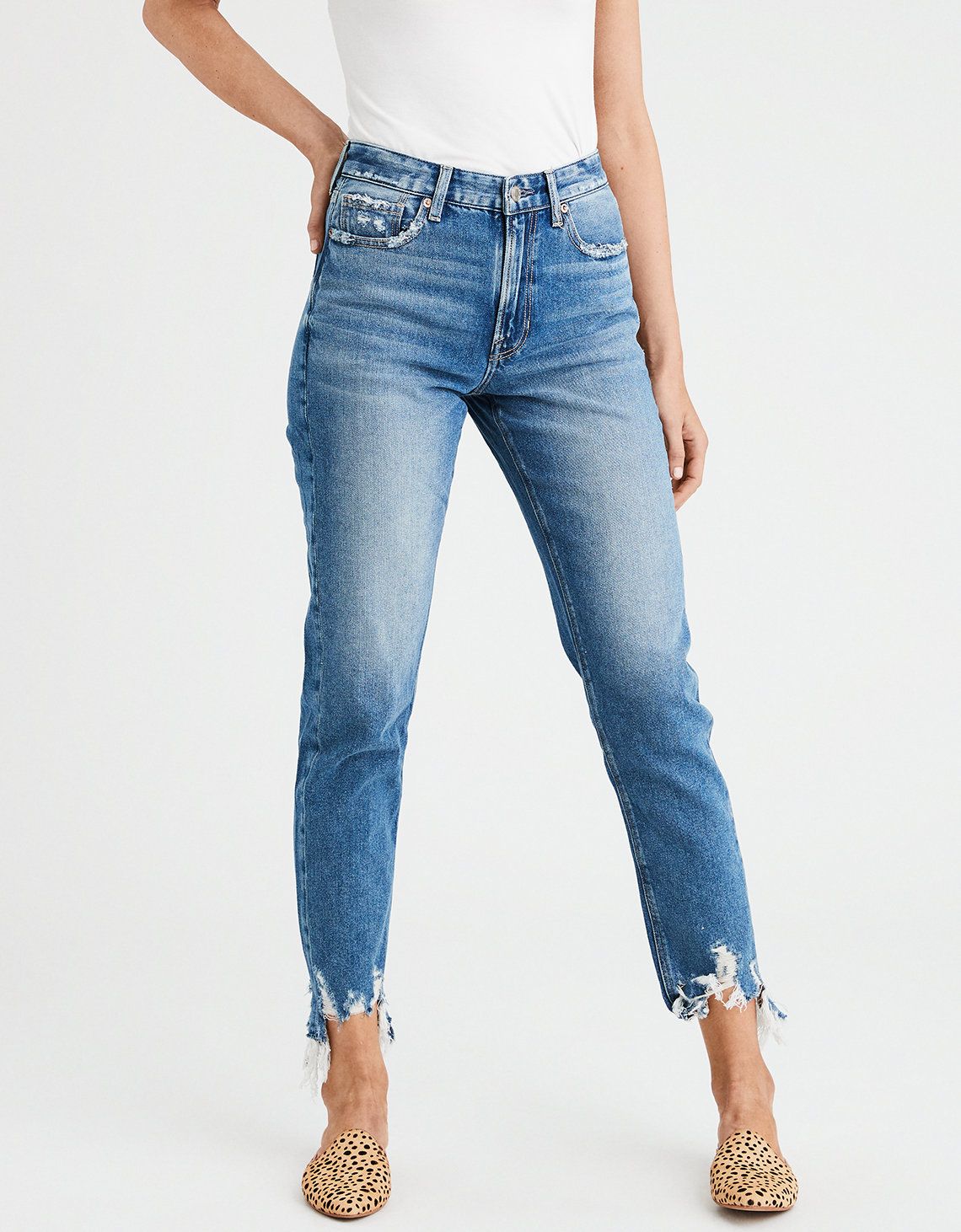 Mom Jean, Cool Hand Blue | American Eagle Outfitters (US & CA)