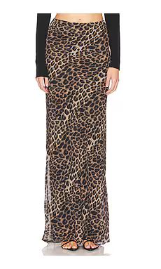 Lovers and Friends Atwood Maxi Skirt in Liquid Leopard from Revolve.com | Revolve Clothing (Global)